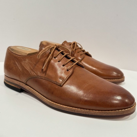 H by Hudson England Oxford Lace Up Shoe Mens Size 43 US 10 Tan Leather Made UAE main image 10